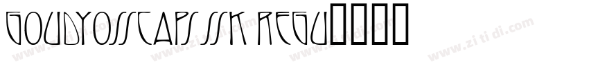 GoudyOSSCapsSSK Regu字体转换